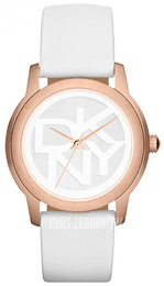 DKNY Dress Biały/Skóra NY8802