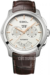 Ebel Classic Hexagon Srebrny/Skóra Ø48.3 mm 1215931