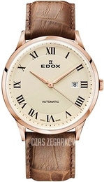 Edox Les Vauberts Brązowy/Skóra Ø42 mm 80106-37RC-BER