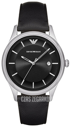 Emporio Armani Dress Czarny/Skóra Ø43 mm AR11020