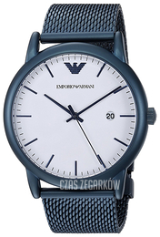 Emporio Armani Dress Biały/Stal Ø46 mm AR11025