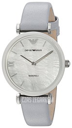 Emporio Armani Retro Biały/Skóra Ø32 mm AR11039