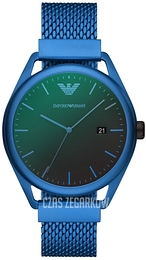 Emporio Armani Matteo Czarny/Aluminium Ø43 mm AR11328