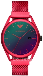 Emporio Armani Matteo Purpurowy/Aluminium Ø43 mm AR11329