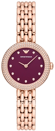 Emporio Armani Rosa Purpurowy/Stal w kolorze różowego złota Ø30 mm AR11491