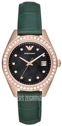 Emporio Armani Czarny/Skóra Ø36 mm AR11506