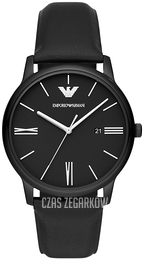 Emporio Armani Minimalist Czarny/Skóra Ø42 mm AR11573