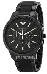 Emporio Armani Renato Czarny/Czeramiczna Ø47 mm AR1451