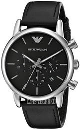 Emporio Armani Dress Czarny/Skóra Ø41 mm AR1733