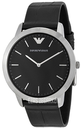 Emporio Armani Retro Czarny/Skóra Ø42 mm AR1741