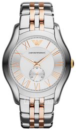 Emporio Armani Classic Srebrny/Stal w kolorze różowego złota Ø42 mm AR1824