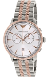 Emporio Armani Classic Srebrny/Stal w kolorze różowego złota Ø42 mm AR1826