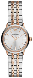 Emporio Armani Classic Srebrny/Stal w kolorze różowego złota Ø26 mm AR1827