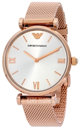 Emporio Armani Dress Srebrny/Stal w kolorze różowego złota Ø32 mm AR1956