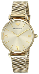 Emporio Armani Retro Szampański/Stal w odcieniu złota Ø32 mm AR1957