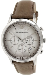 Emporio Armani Classic Srebrny/Skóra Ø43 mm AR2471
