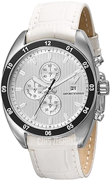 Emporio Armani Sportivo Srebrny/Skóra Ø43 mm AR5915