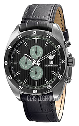 Emporio Armani Sportivo Czarny/Skóra Ø46 mm AR5917
