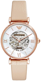 Emporio Armani Meccanico Srebrny/Skóra Ø32 mm AR60001