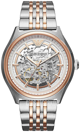 Emporio Armani Meccanico Srebrny/Stal w kolorze różowego złota Ø43 mm AR60002