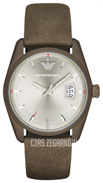 Emporio Armani Sportivo Srebrny/Skóra Ø42.5 mm AR6079