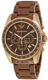 Emporio Armani Sportivo Brązowy/Guma Ø44 mm AR6099