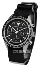 Emporio Armani Sportivo Czarny/Stal Ø43 mm AR6111