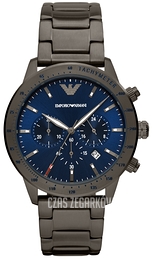 Emporio Armani Mario Niebieski/Stal Ø43 mm AR80045