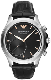 Emporio Armani Connected Czarny/Skóra Ø43 mm ART3013