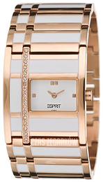 Esprit Dress Biały/Stal w kolorze różowego złota ES101482009