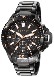 Esprit Sport Czarny/Stal Ø44 mm ES107511003