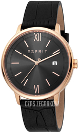 Esprit Kaye Czarny/Skóra Ø42 mm ES1G181L0035