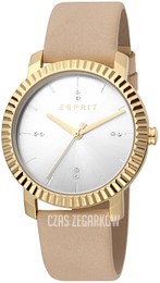 Esprit Menlo Srebrny/Skóra Ø36 mm ES1L185L0025