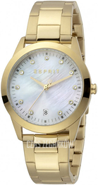 Esprit Daphne Biały/Stal w odcieniu złota Ø34 mm ES1L197M1025
