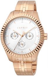 Esprit Flute Srebrny/Stal w kolorze różowego złota Ø40 mm ES1L202M0095