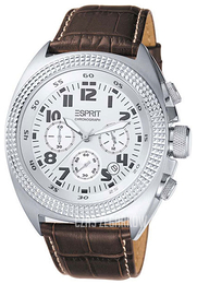 Esprit Sport Srebrny/Skóra Ø47 mm ES900491002