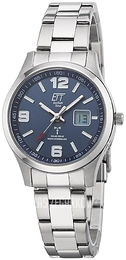 ETT Eco Tech Time Radio-Controlled Niebieski/Stal Ø34 mm ELS-11589-32M