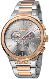 Ferrè Milano Szary/Stal w kolorze różowego złota Ø44 mm FM1G092M0081