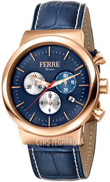 Ferrè Milano Niebieski/Skóra Ø42 mm FM1G106L0031