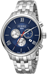 Ferrè Milano Fabrizo Niebieski/Stal Ø44 mm FM1G144M0041