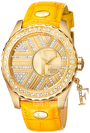 Ferrè Milano Różowe złoto/Skóra Ø40 mm FM1L023L0021