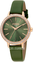 Ferrè Milano Donna Dalia Zielony/Skóra Ø34 mm FM1L173L0031