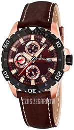 Festina Brązowy/Skóra Ø43 mm F16455-2