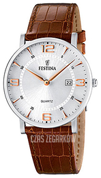 Festina Dress Srebrny/Skóra Ø40 mm F16476-4