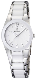 Festina Dress Biały/Stal Ø30 mm F16534-1