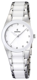 Festina Dress Biały/Stal Ø30 mm F16534-3