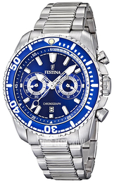Festina Niebieski/Stal Ø44 mm F16564-3