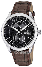 Festina Dress Czarny/Skóra Ø46 mm F16573-4
