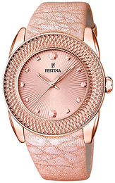 Festina Classic Różowe złoto/Skóra Ø42 mm F16591-B