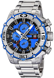 Festina Chrono Bike Niebieski/Stal Ø48 mm F16599-4